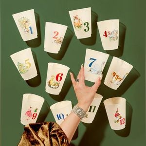 12 Days of Christmas Frosted Cups